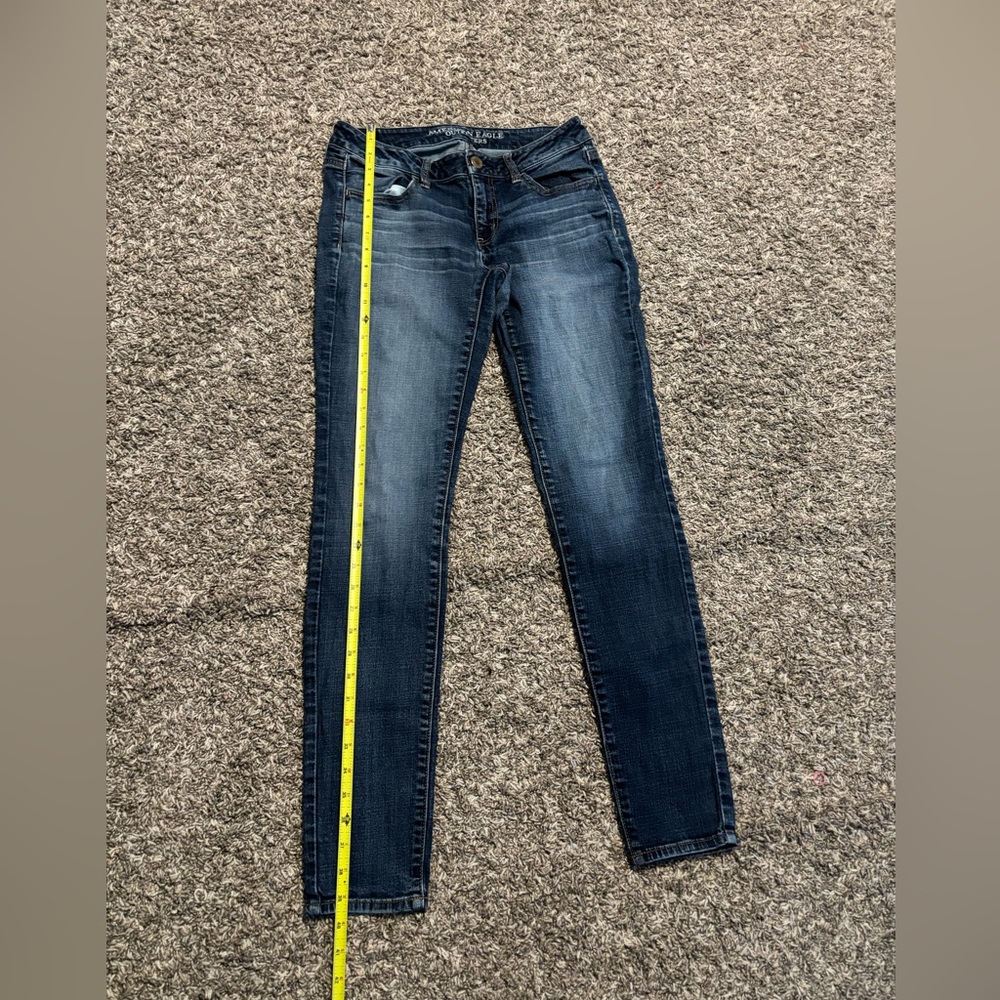 American Eagle Outfitters Women's Skinny Jeans - Medium Blue - Picture 8 of 9
